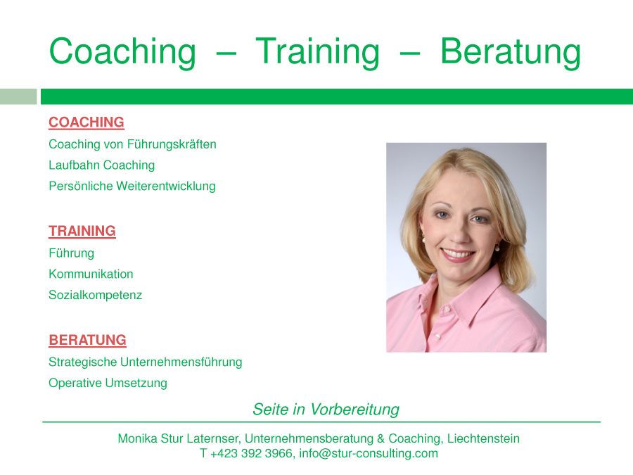 Monika Stur Laternser - Unternehmesberatung & Coaching
